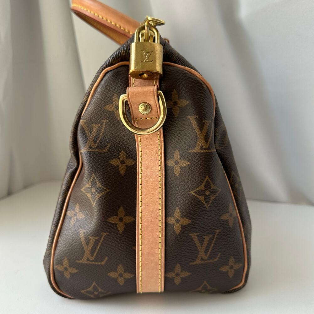 Louis Vuitton Brown Monogram Canvas Speedy with Natural Vachetta Trim - Picture 5 of 16